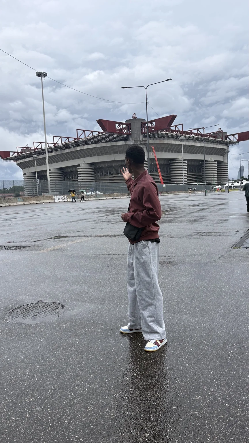 Visite d'un stade à Milan